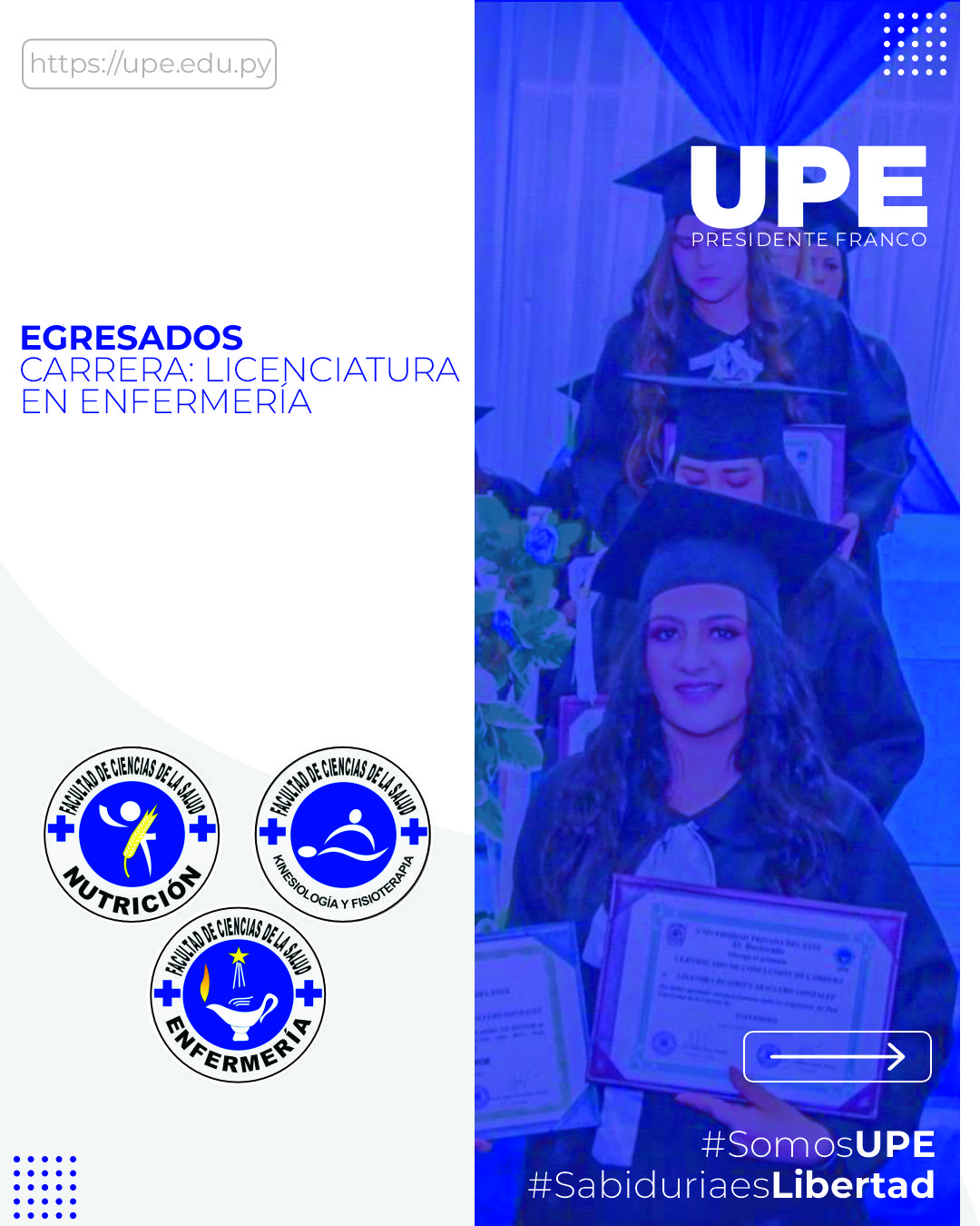 Facultad de Ciencias de la Salud-UPE: Egresados de Enfermería 