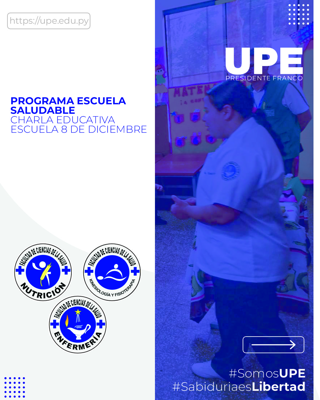 Estudiantes de Enfermería realizan una charla Educativa en la Escuela 8 de Diciembre 