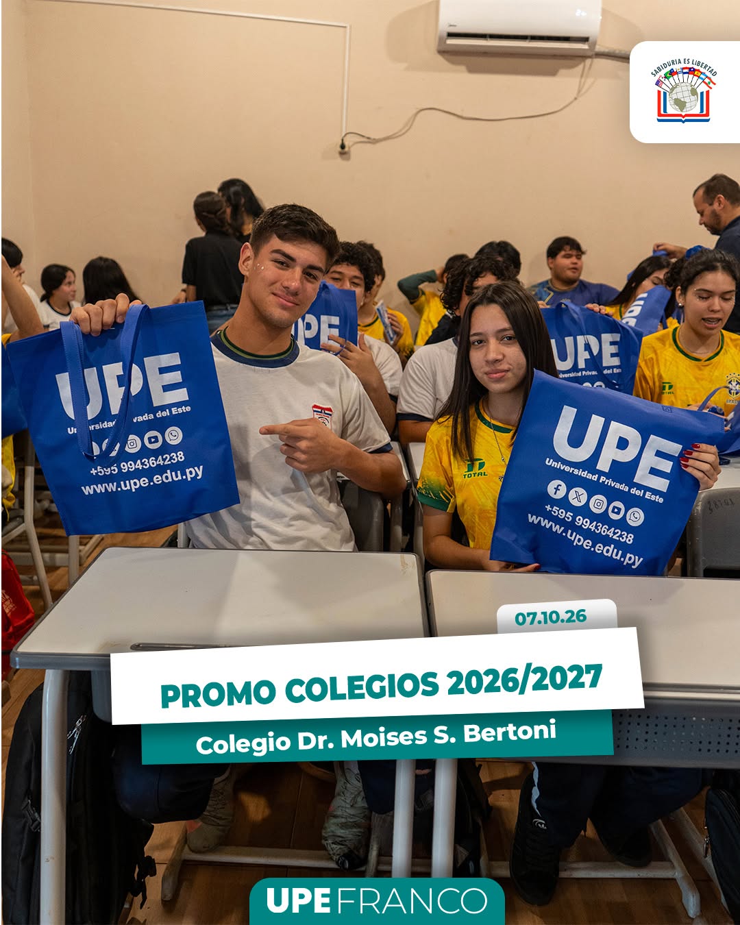 PROMO COLEGIOS 2026/2027 | UPE FRANCO