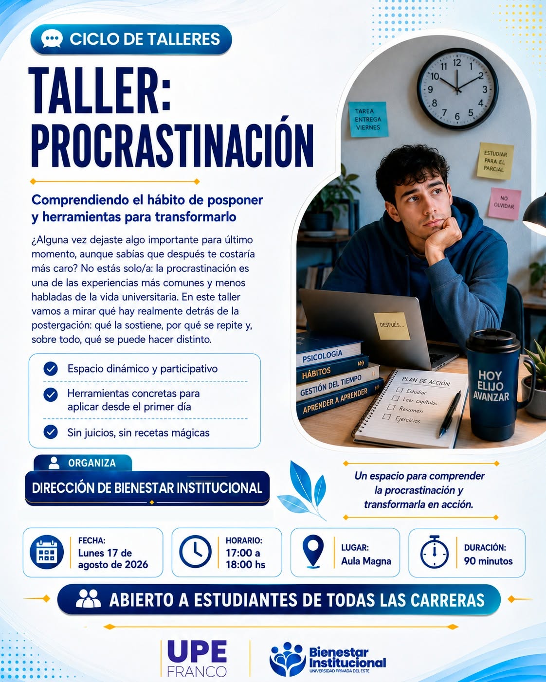 Taller sobre Procrastinación