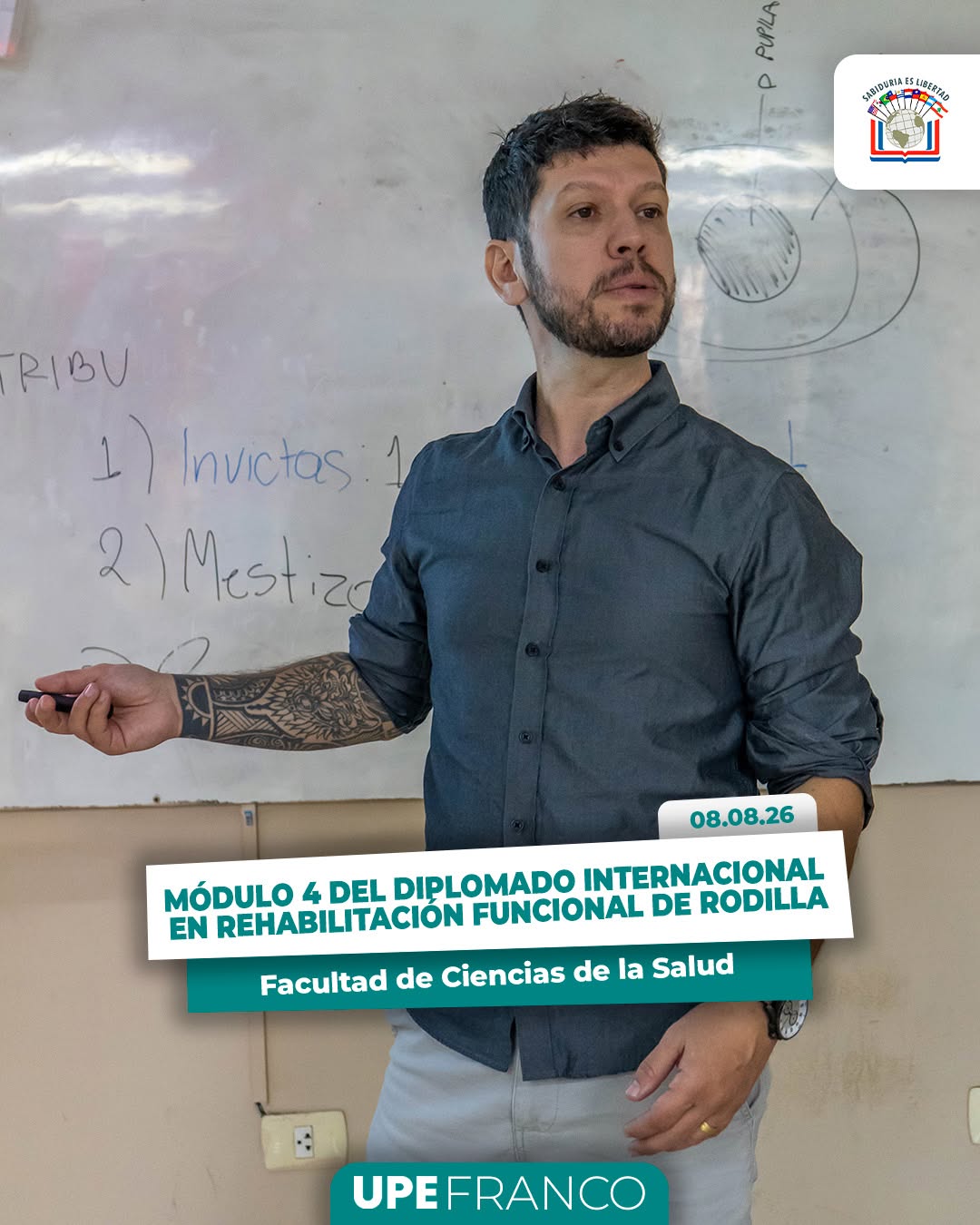 UPE Franco desarrolló el Módulo 4 del Diplomado Internacional en Rehabilitación Funcional de Rodilla