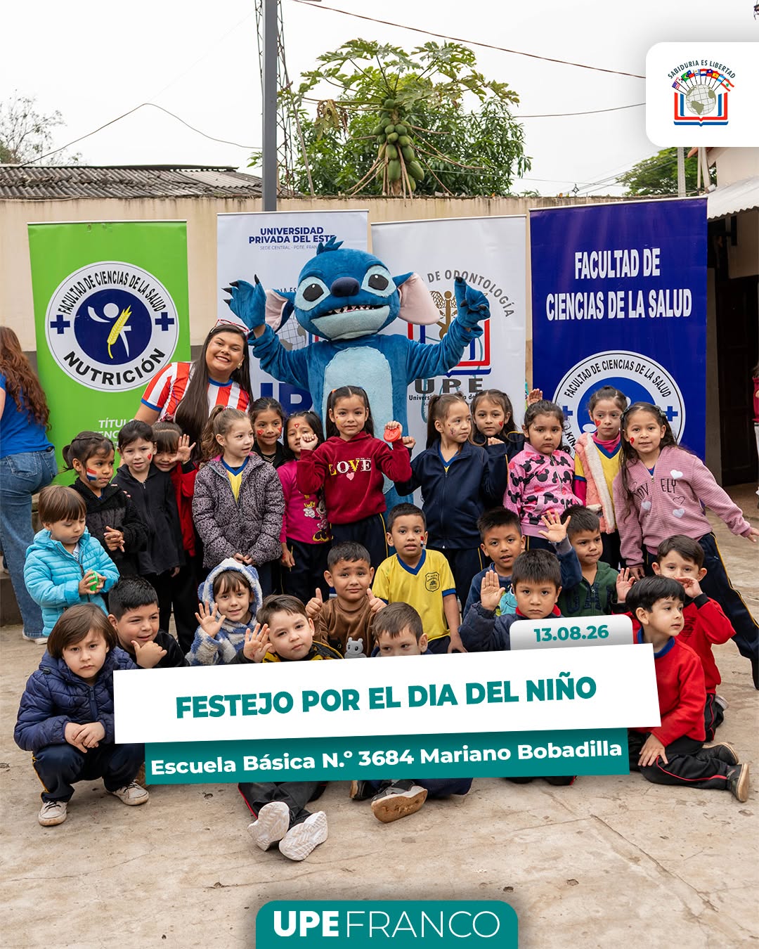 UPE Franco acompañó festejo por el Día del Niño en la Escuela Mariano Bobadilla