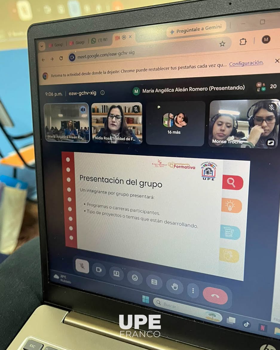 CLASE ESPEJO INTERNACIONAL ENTRE UPE Y UNIVERSIDAD DEL SINÚ